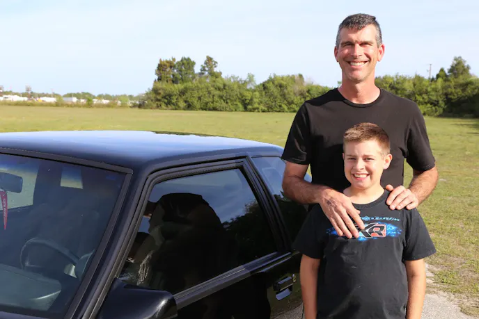 With any luck Jack is passing on an appreciation of high-performance classics to his son, who often gets to ride along with dad in this powerful street ’Stang.