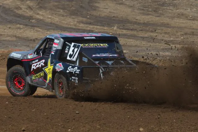 RJ Anderson's Pro2 shredding the dirt during a recent race.