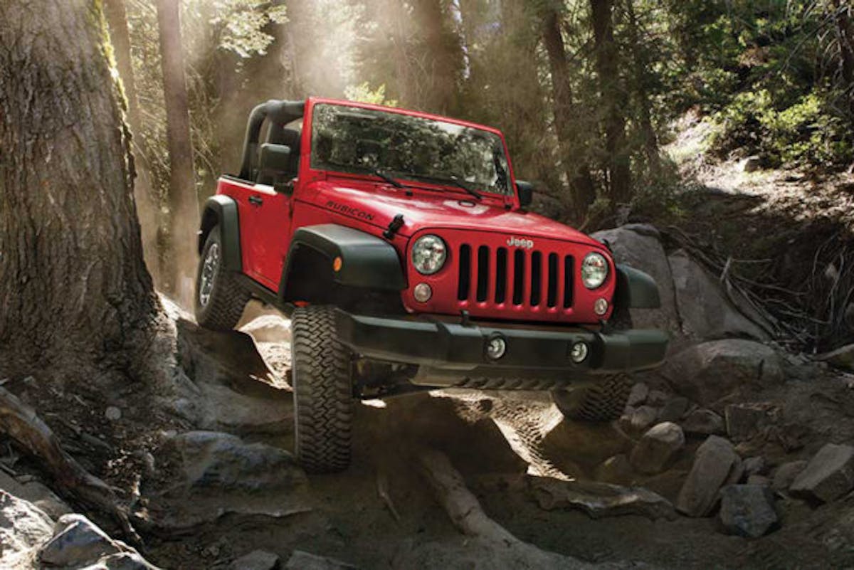 One of the most recognizable four-wheel-drive vehicles – a Jeep.
