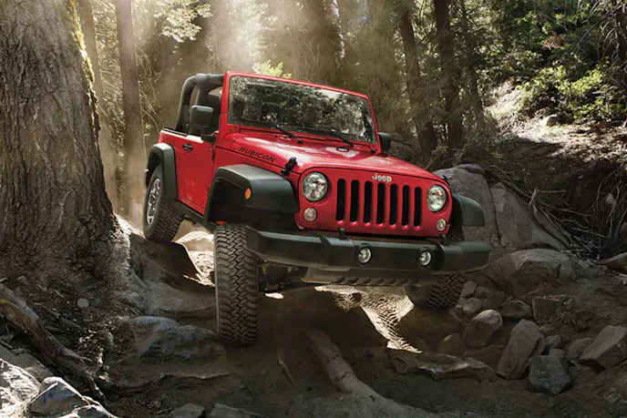 One of the most recognizable four-wheel-drive vehicles – a Jeep.