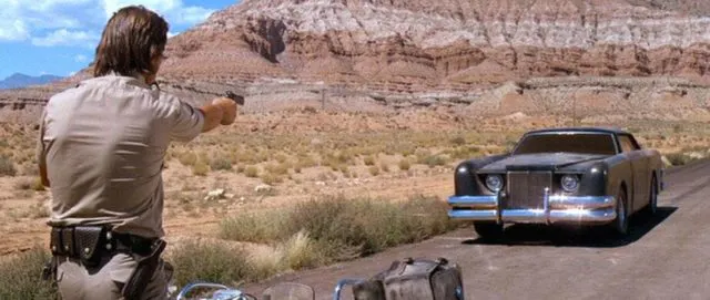 Wade confronts the car.