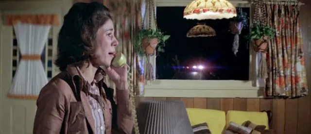 The car about to unleash hell on Lauren (Kathleen Lloyd).