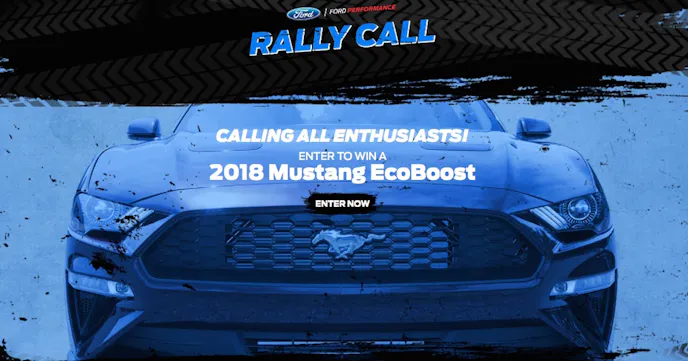How cool would it be to score a 2018 EcoBoost Mustang directly from Ford? That’s just what might happen if you enter the Ford Performance Rally Call sweepstakes.