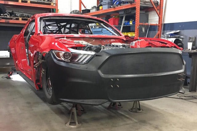 Backed by sponsors Brisk spark plugs, Hellion Turbo Systems, Honeywell Garrett, Manley Performance, Pro Torque and Tial Sport, the crew at Modular Motorsports Racing is building a new S550 drag racer to show case its Coyote engine products.