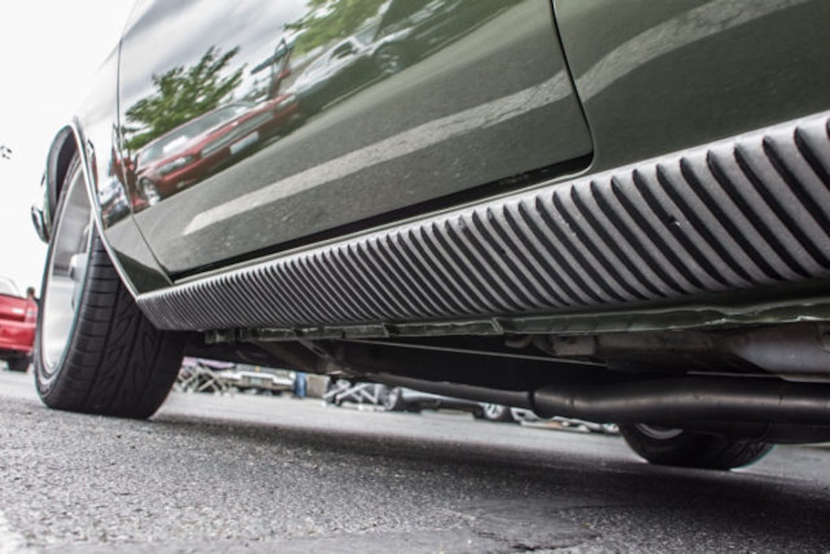 Randy has a lot of time and sweat-equity into these rocker moldings and making sure they look top quality and are back to factory spec.