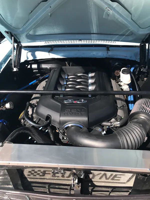 There really isn't much room around that motor.