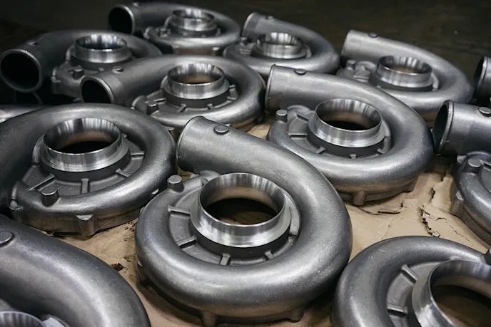 A sea of volutes is a common sight in Vortech’s engineering department.