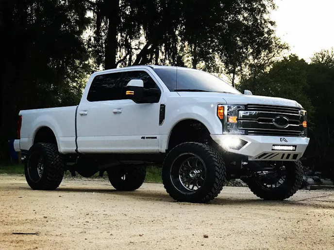 Dalton went with the Vengeance style bumpers from Fab Fours. "They give the truck more of a show look than an off-road look," said Dalton. "They stand out more than your typical, big, bulky bumpers."