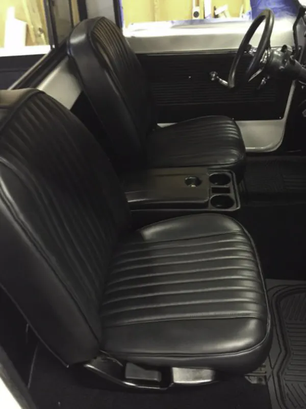 The bucket seat and center console combo really work for this truck.