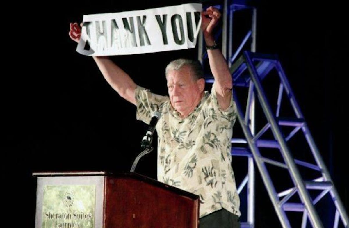 Bob "Weatherman" Stienberger, 1937-2017.