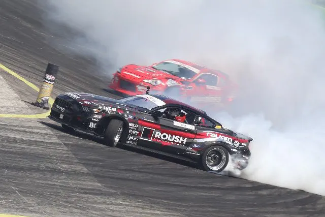 Looking for more data to improve his drift Mustang’s performance, Justin Pawlak added an AQ-1 OBD-II datalogger and X-Series gauges. This setup allows him to record OBD-II and gauge data for post-run analysis.