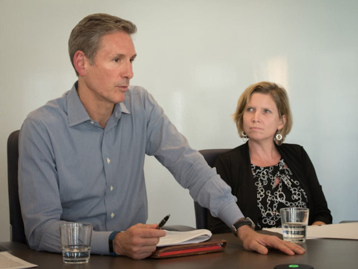 CEO and Chairman Tom Linebarger and Chief Technical Officer Jennifer Rumsey answer questions during the media call regarding the announcement.
