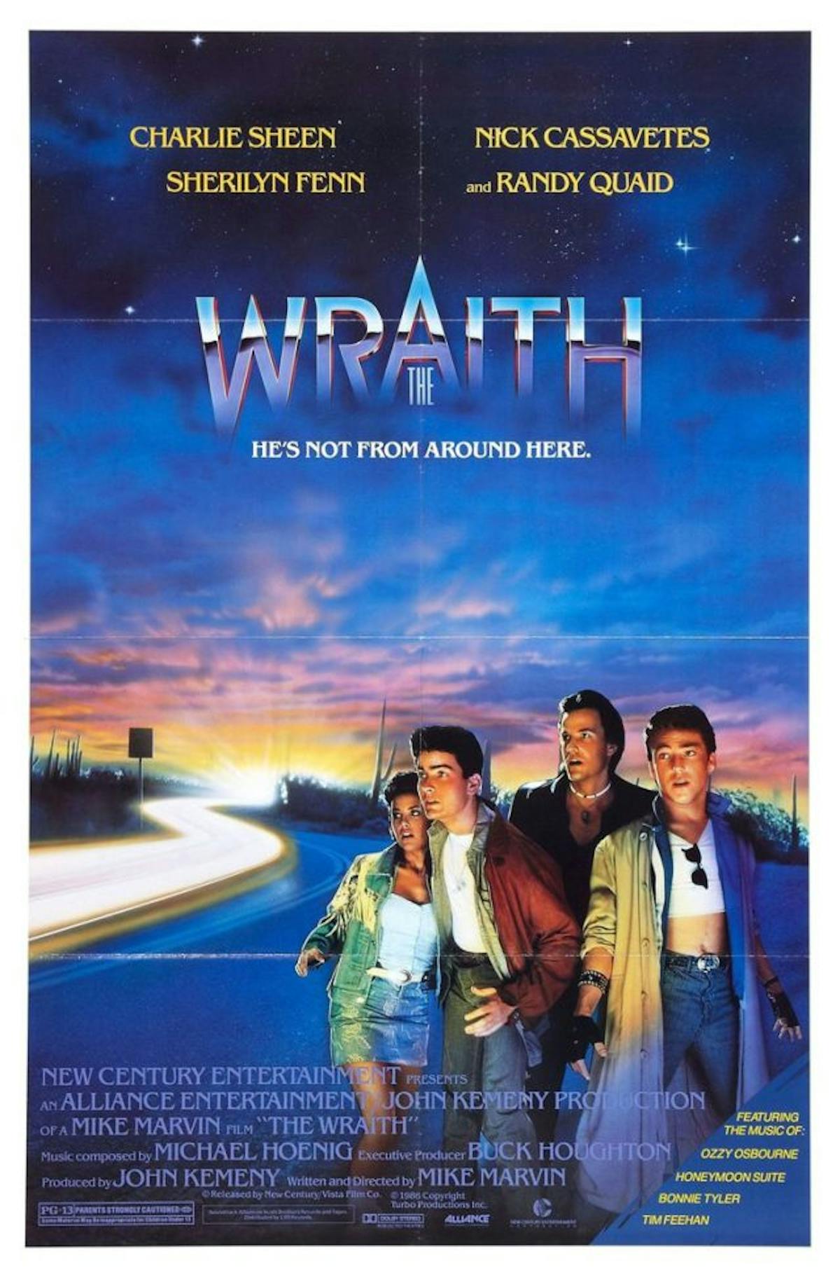 The Wraith theatrical movie poster.