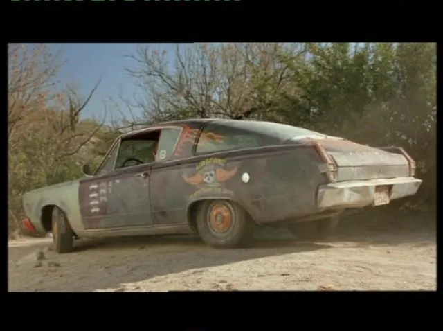 The gang's 1966 Plymouth Barracuda.