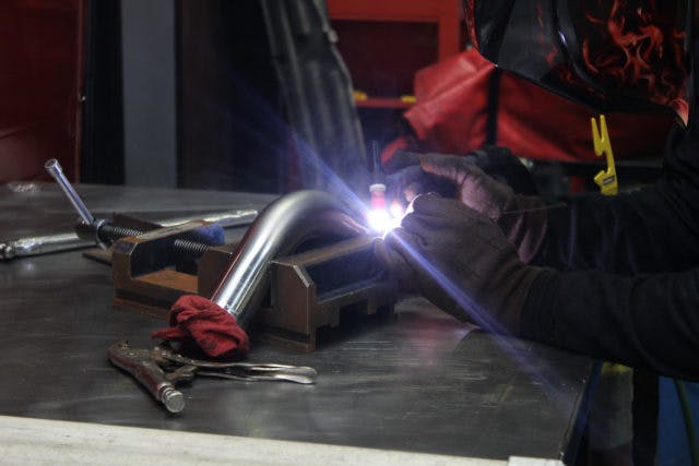 The Power Automedia TIG welder got a workout during the construction of the headers for Evil 8.5; the end result was well worth the effort.