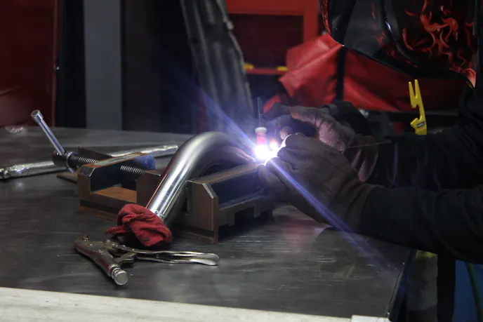 The Power Automedia TIG welder got a workout during the construction of the headers for Evil 8.5; the end result was well worth the effort.