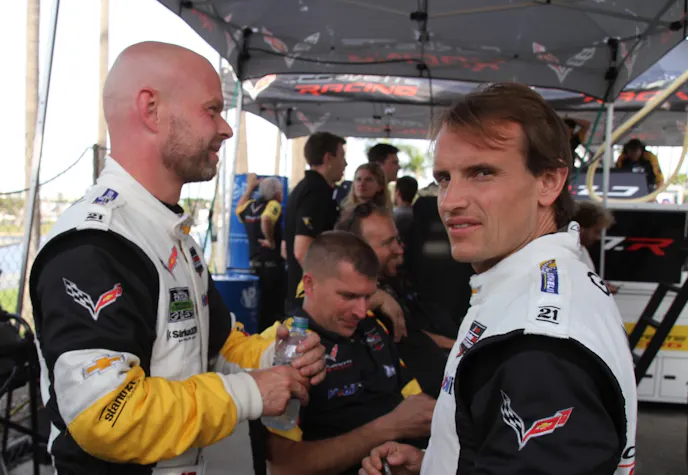 Jan Magnussen (Left) with Antonio Garcia