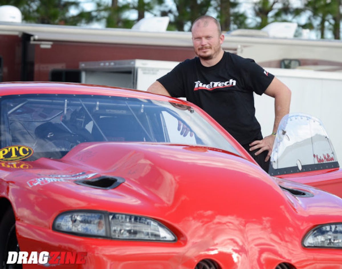 Engine builder and driver Kevin Mullins, a former radial word record holder and lights Out champion.