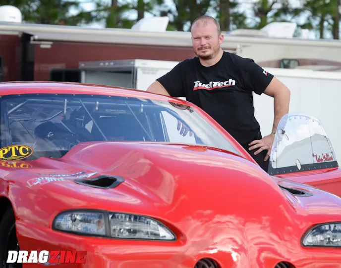 Engine builder and driver Kevin Mullins, a former radial word record holder and lights Out champion.
