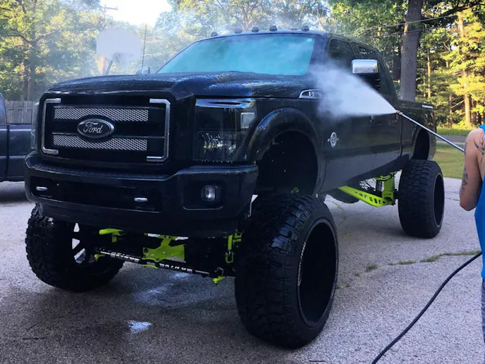 Kevin's wife jokingly refers to the truck as a "dude magnet," owing to its tendency to attract passerby whenever it's stopped at a gas station.