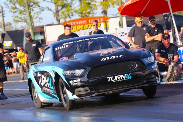 To push the sport forward and more closely identify with Hellion Power Systems’ street customers, John Urist built this 2016 Mustang up from a wreck into a 2,000-horsepower Street Outlaw racer.