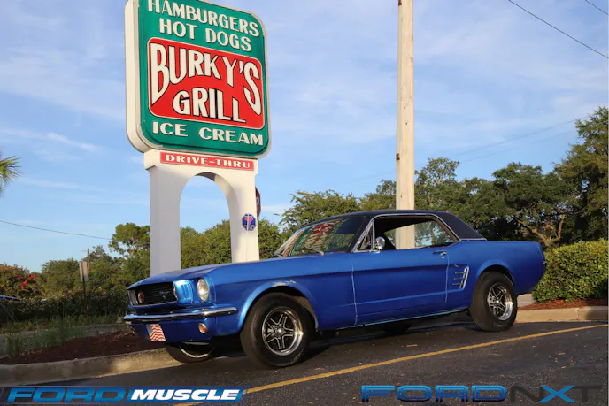 Local Dave Atwood brought out his 1966 Mustang project, which is still in process. He started it as a father-son build, but when the younger Atwood picked up a more modern Mustang, Dave took over the classic.