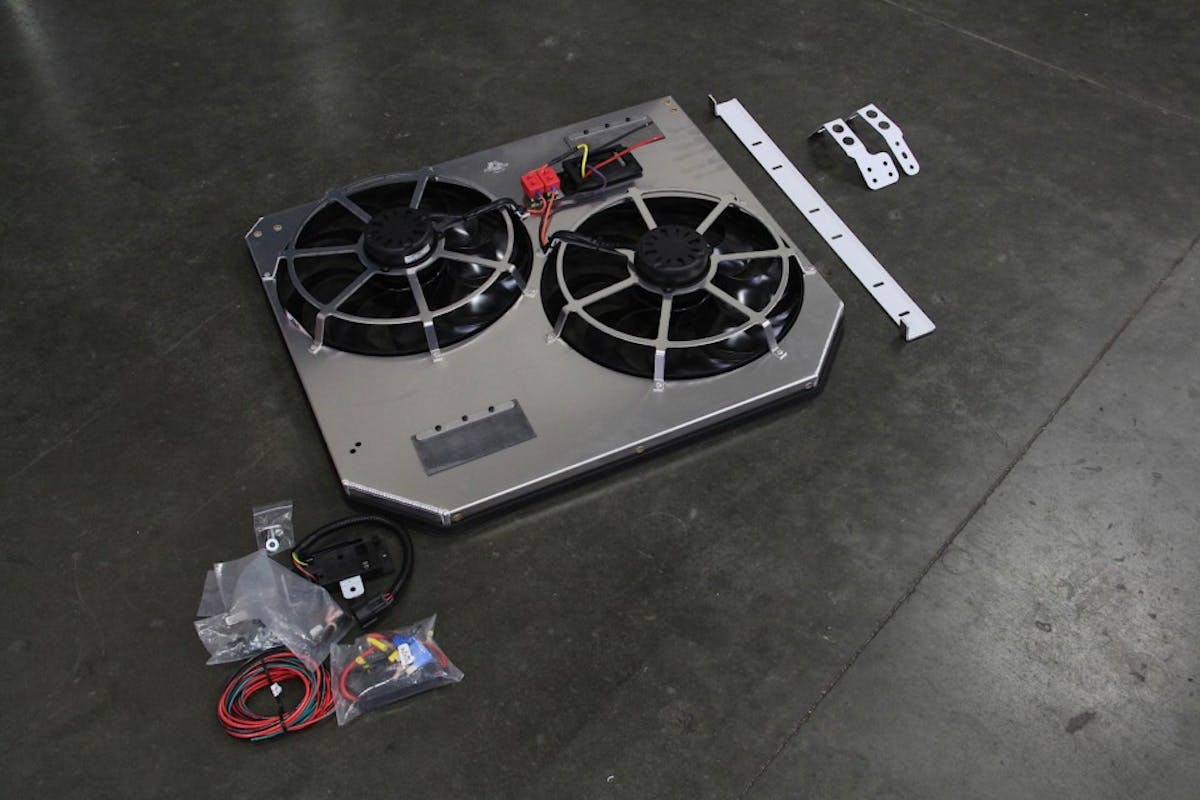 image of complete Flex-A-Lite 6.0-liter electric fan kit
