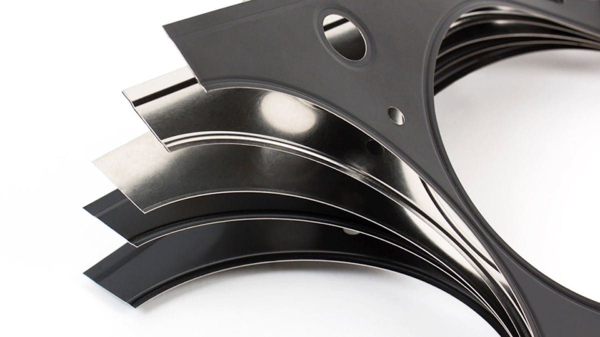 Cometic Multi-Layered Steel Gasket Cutaway