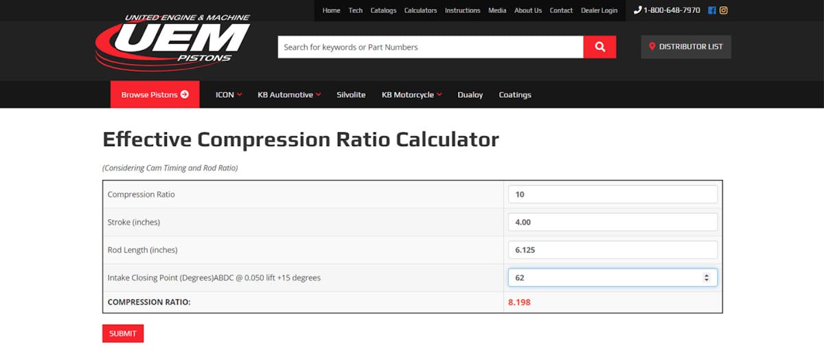 compression ratio