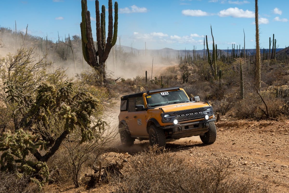 Stock Ford Bronco races to 3rd place finish at Norra Mexican 1000 Stock Ford Bronco races to 3rd place finish at Norra Mexican 1000