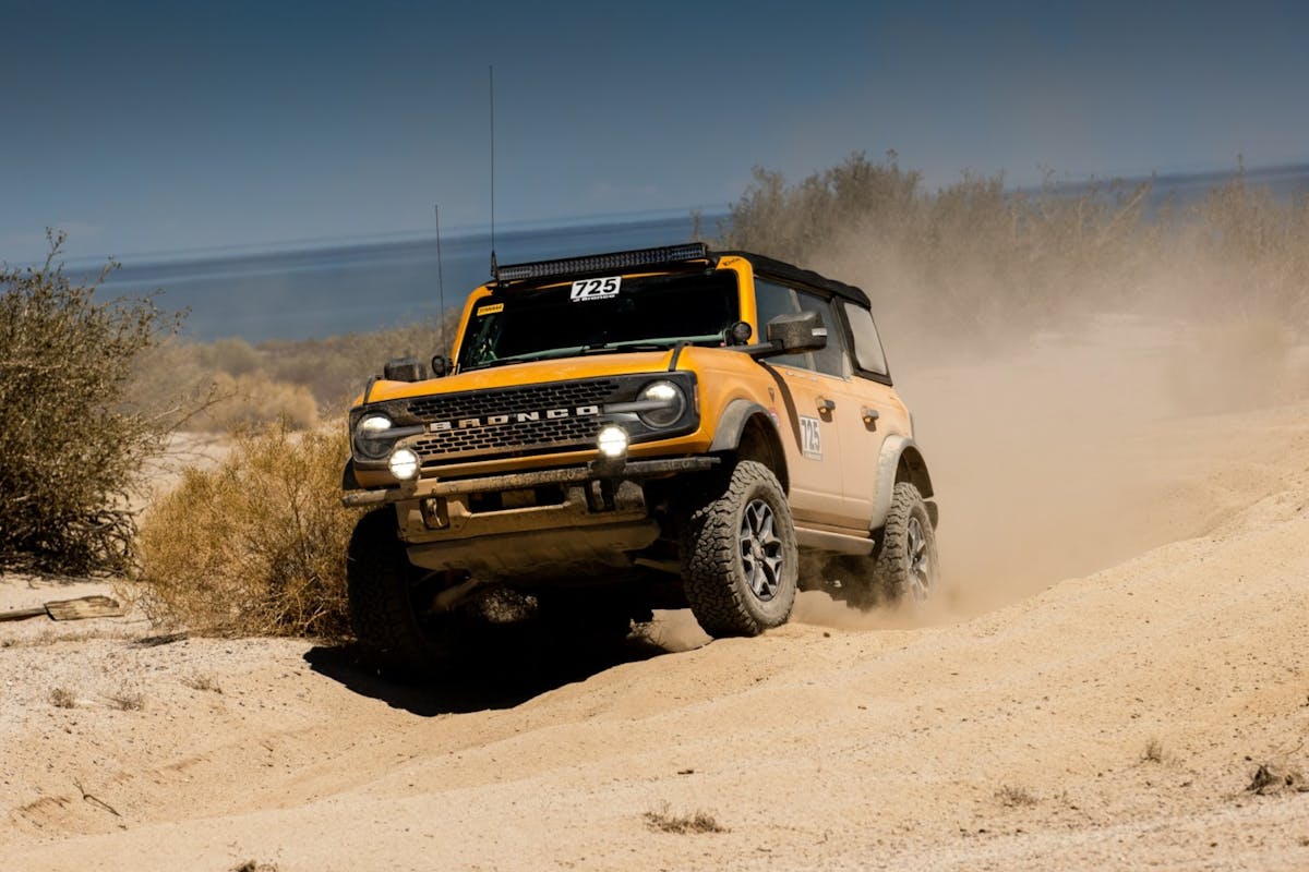 Stock Ford Bronco races to 3rd place finish at Norra Mexican 1000 Stock Ford Bronco races to 3rd place finish at Norra Mexican 1000