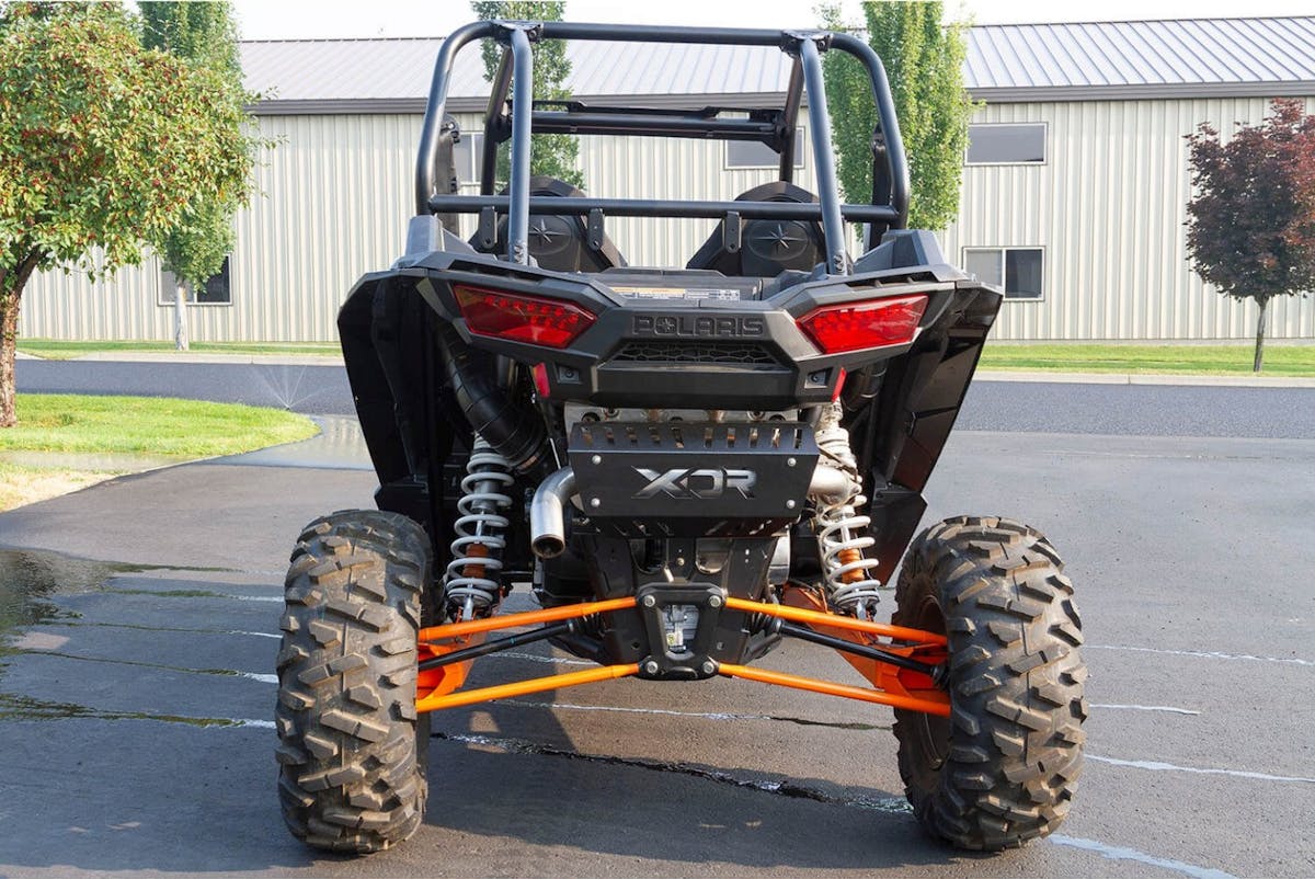 XDR branded heat shield and Flowmaster exhaust