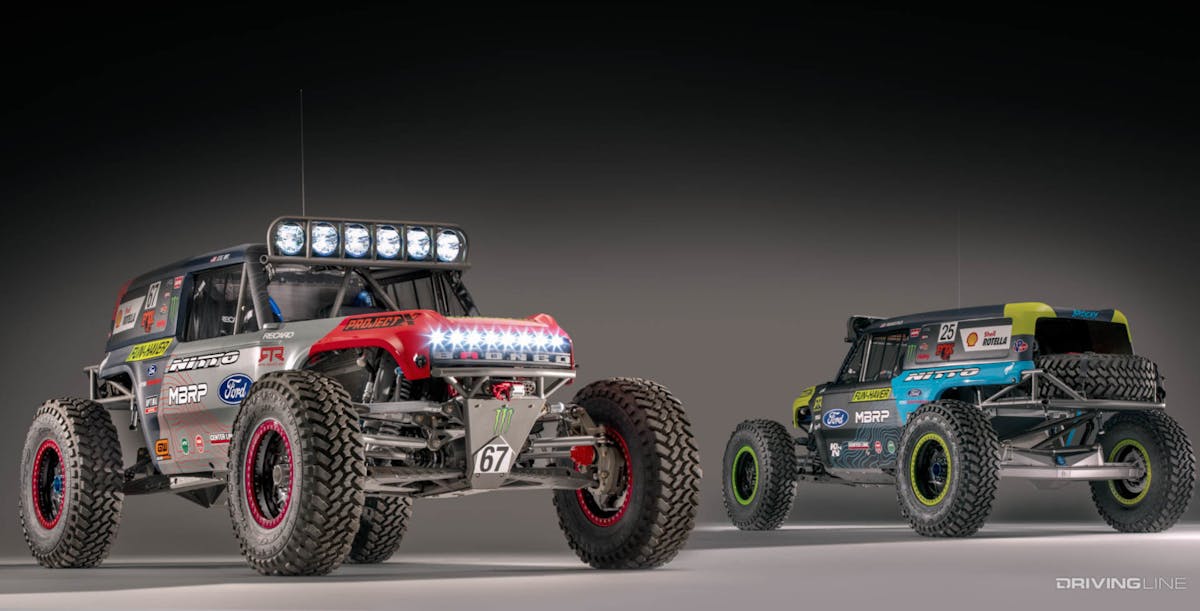 Ultra4 Racing will likely be extra entertaining this autumn thanks to the addition of these two Ford Bronco unique builds from Fun-Haver and the Tilton Engineering teams. Photo Credit: Driving Line