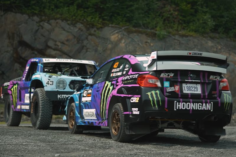 Hoonigan Trophy Truck VS Rally Car