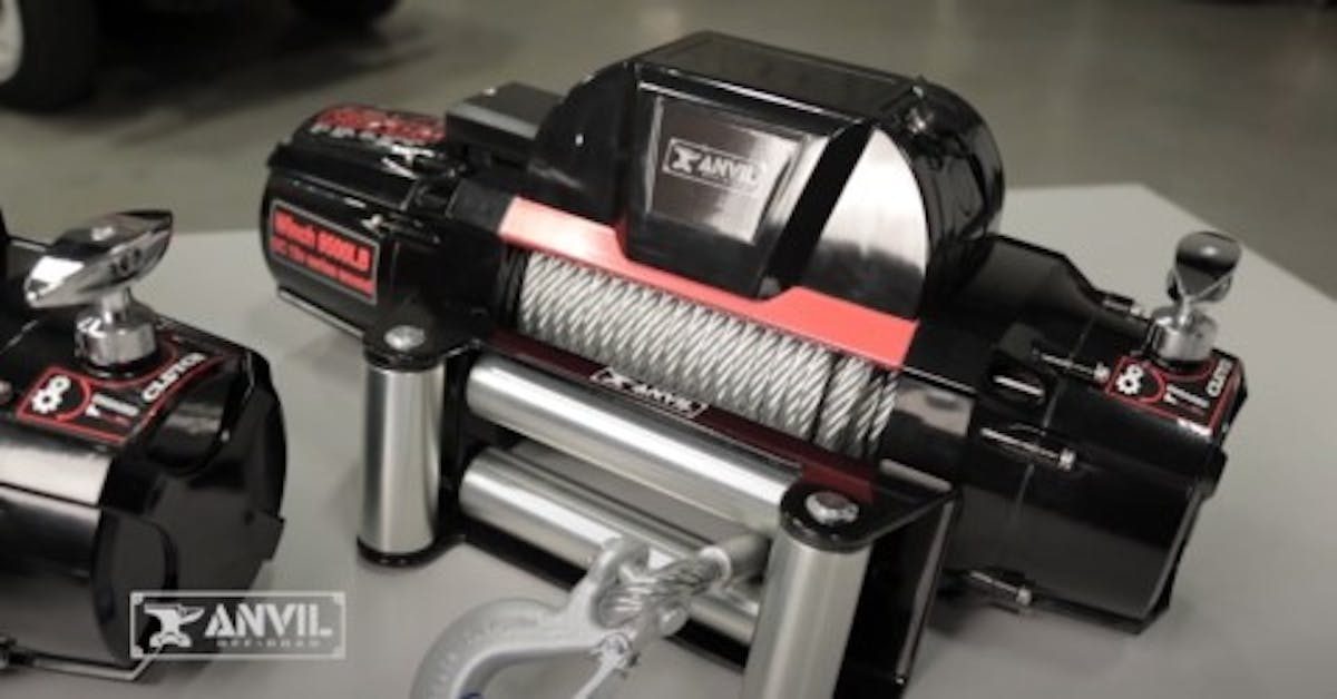 A close look at one of the winch's offered by Anvil Off-Road. Photo Credit: Holley/YouTube