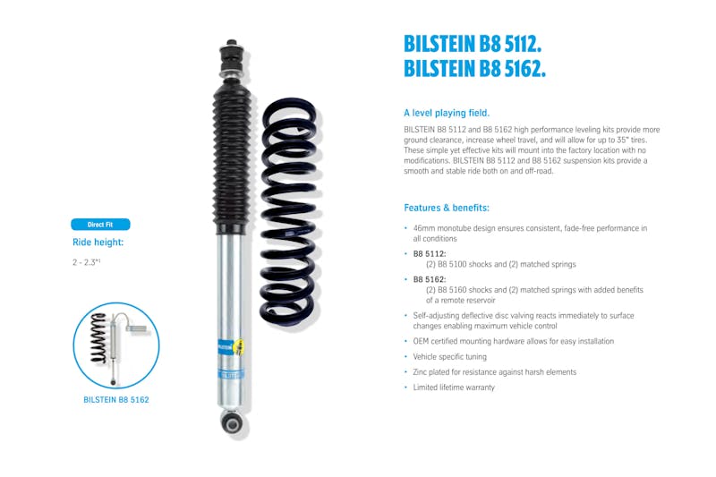 Bilstein Off-Road 5112 5162