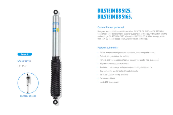 Bilstein Off-Road 5125 5165