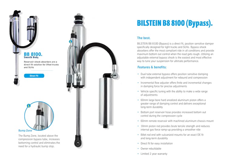 Bilstein Off-Road 8100 Bypass