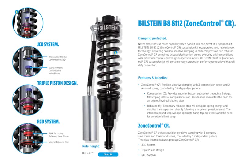 Bilstein Off-Road 8112 Zone Control
