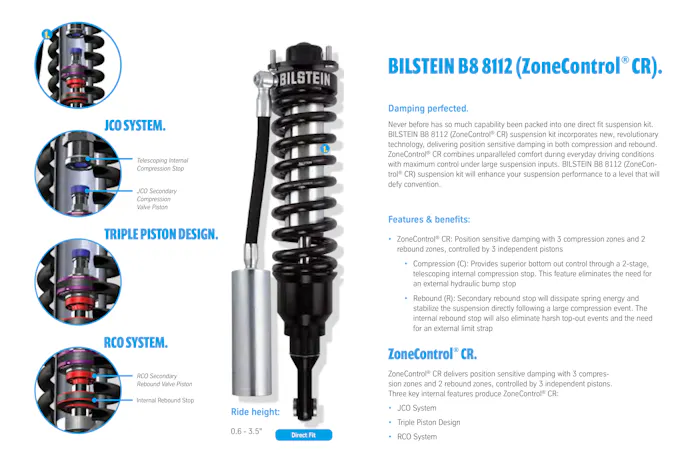 Bilstein Off-Road 8112 Zone Control