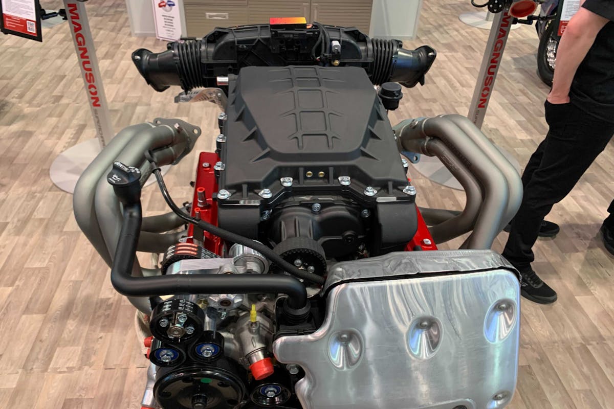 Magnuson supercharged LT2 C8 Corvette engine