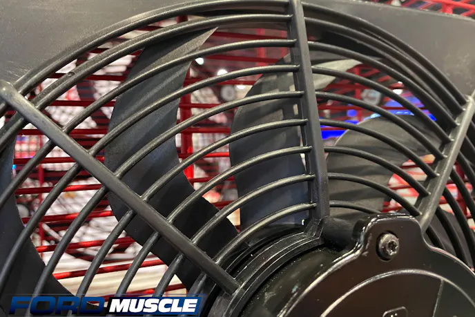 Maradyne fan close up showcasing it's sickle blade