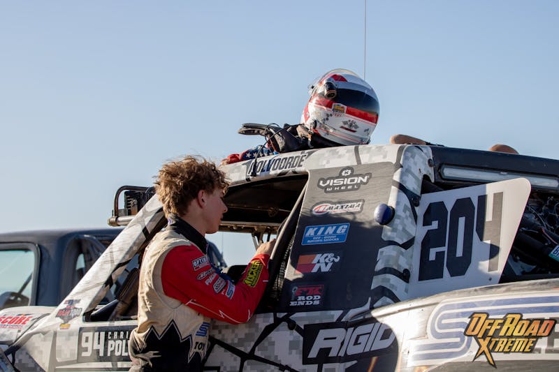 Off-Roading Trophy Truck And Helicopter Hot Laps With Christopher Polvoorde