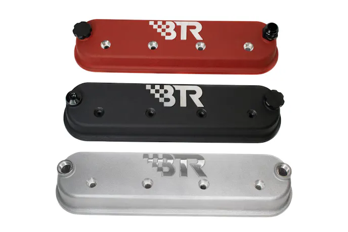While the "pumpkin spice latte orange" is a nice touch, BTR Valve Covers are currently being offered in either silver, black, or red. 