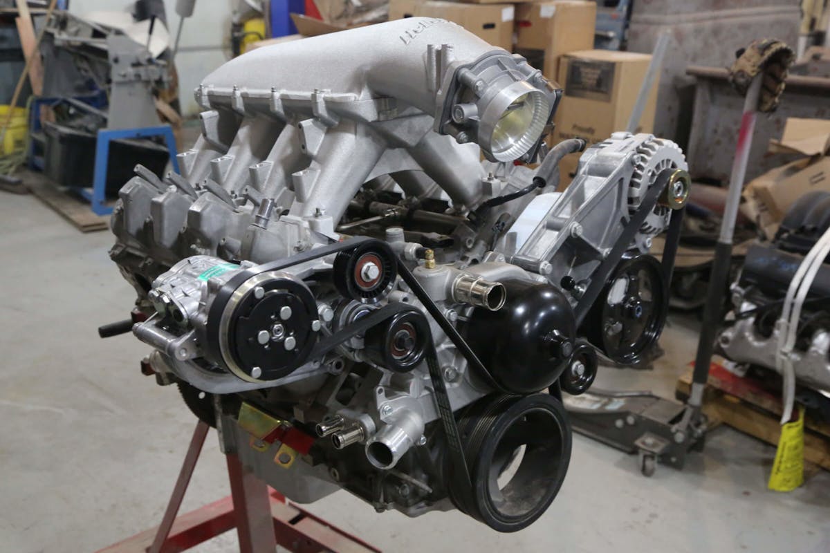 Accessory drive systems offer the ability to enhance or subtract core components from the LT engine. Photo Credit: Holley Performance Products, Inc.