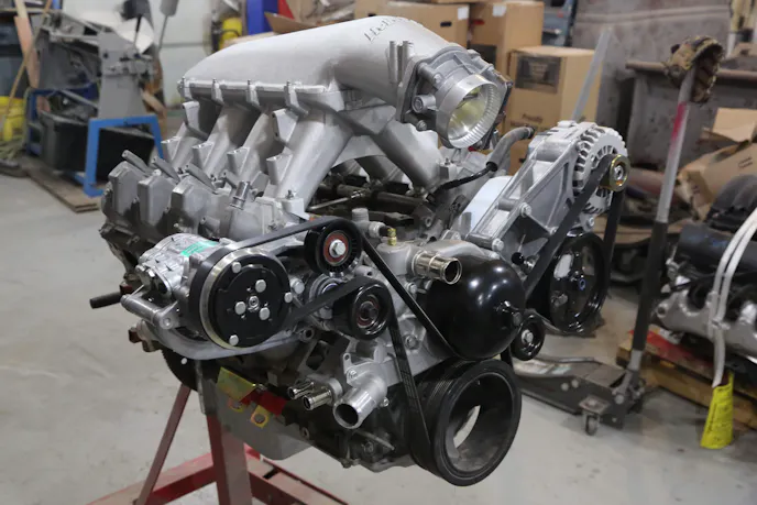 Accessory drive systems offer the ability to enhance or subtract core components from the LT engine. Photo Credit: Holley Performance Products, Inc.