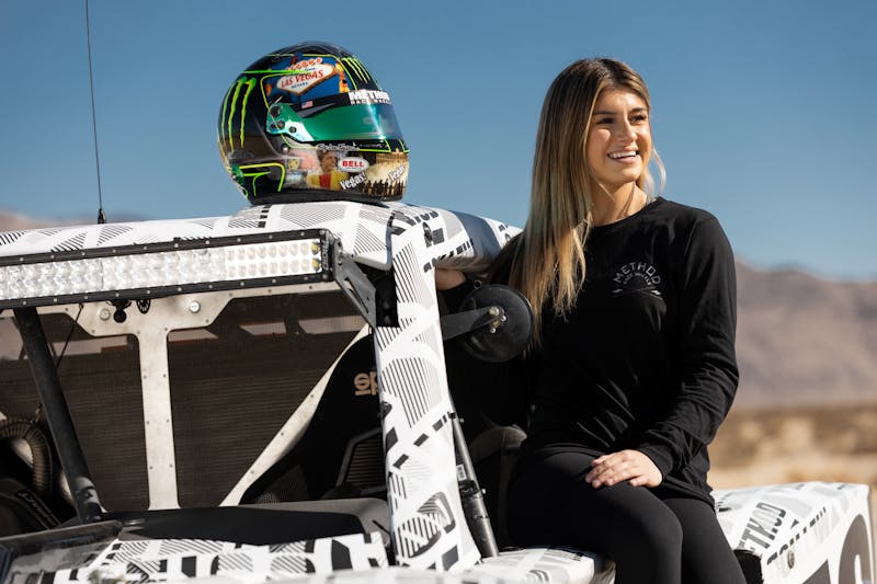 Hailie Deegan Race Mint 400 Helmet Giveaway
