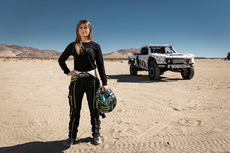 Hailie Deegan Race Mint 400 Helmet Giveaway