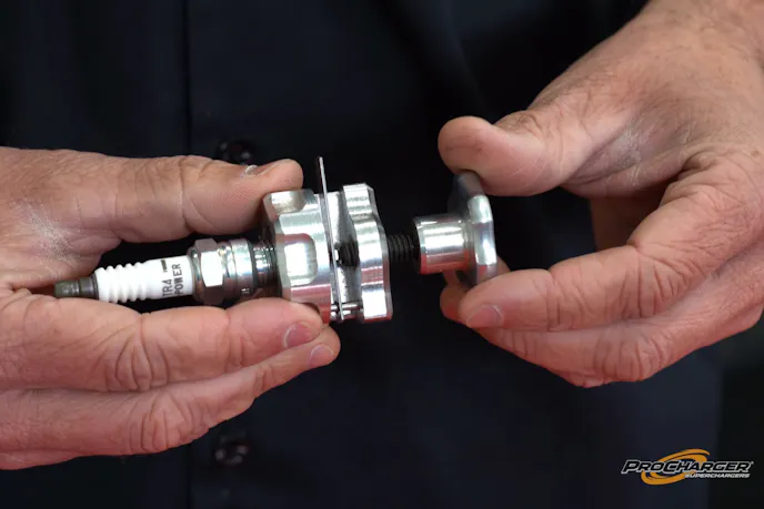 closing the gap on a spark plug