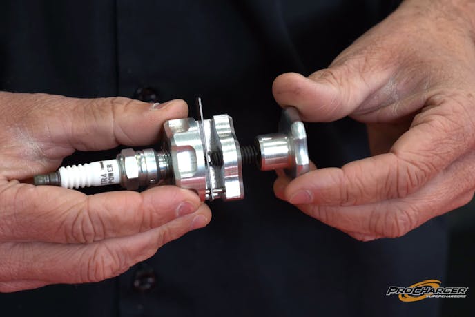 closing the gap on a spark plug